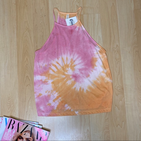 TIE DYE HALTER TANK - Picture 1 of 7